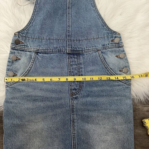 Billabong x Sincerely Jules Fade Away Denim Overalls Dress Womens XS - Picture 6 of 8